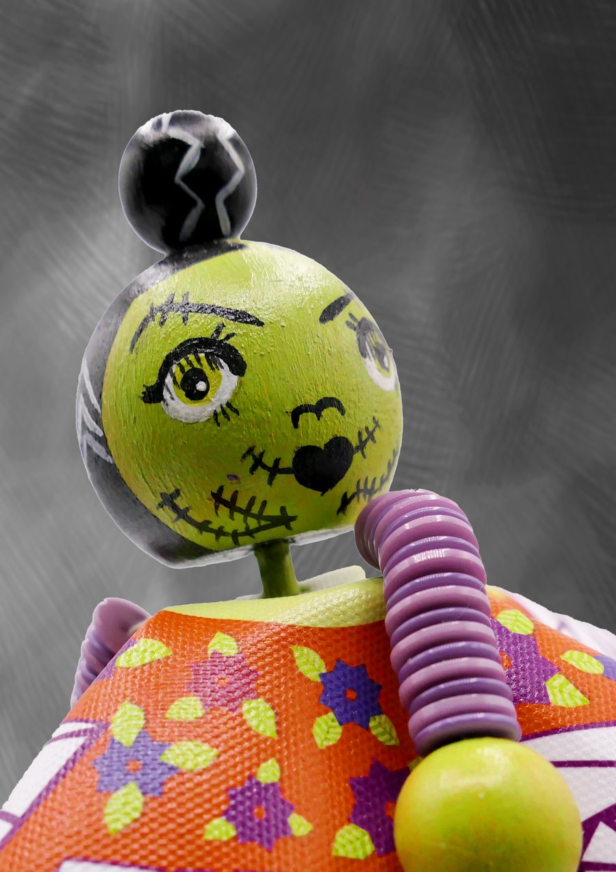 Flonky the Bride Handmade Decorative Wooden Doll Limited Edition