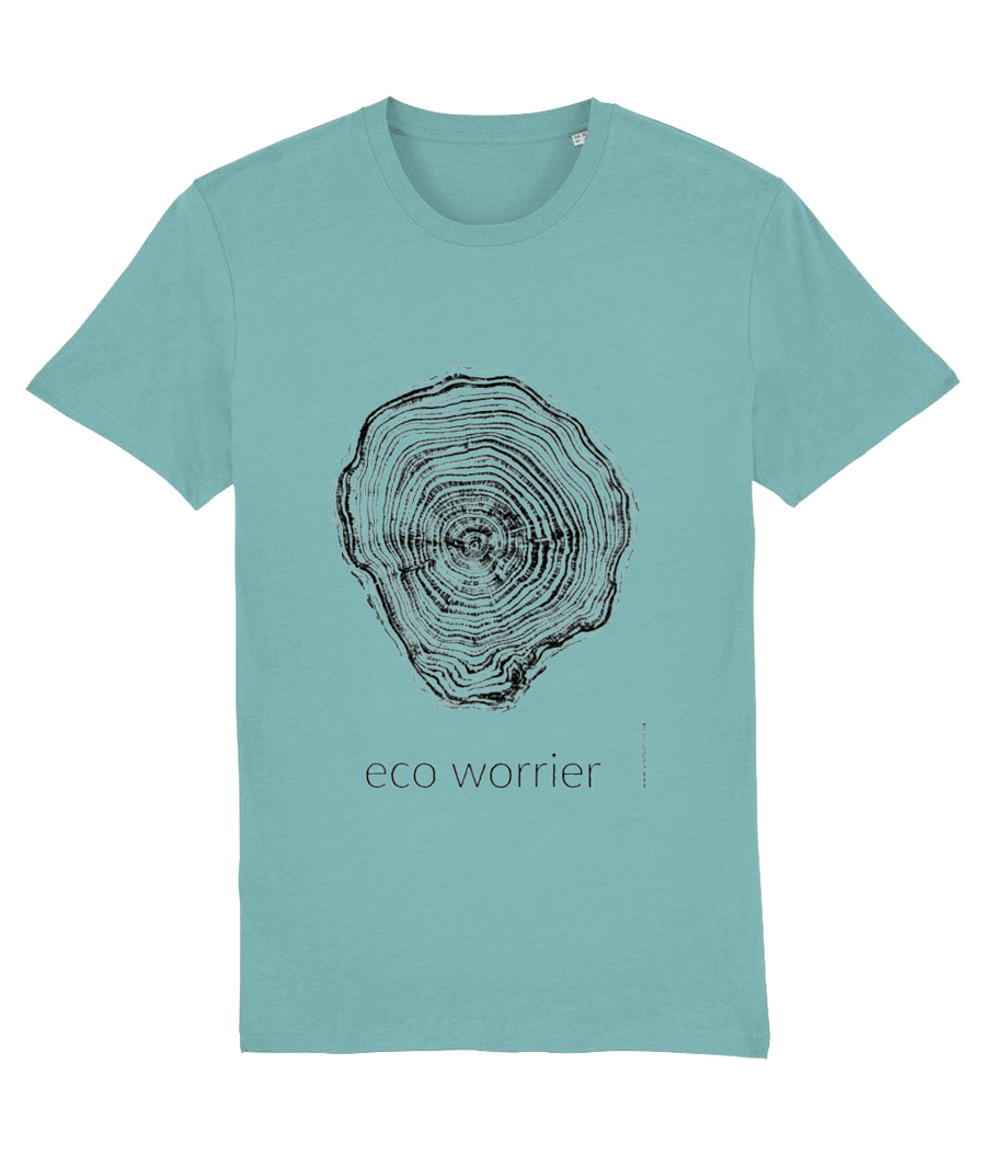 ECO WORRIER - Organic Unisex T-shirt with Tree Ring Print