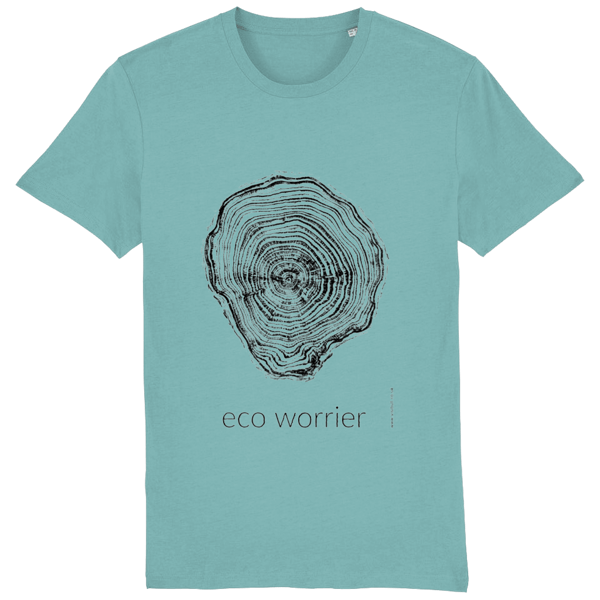 ECO WORRIER - Organic Unisex T-shirt with Tree Ring Print