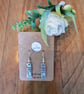 Anique Silver Toned Rectangular Drop Earrings