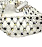 Seed bead netted cuff bracelet with Swarovski crystals - Image 3