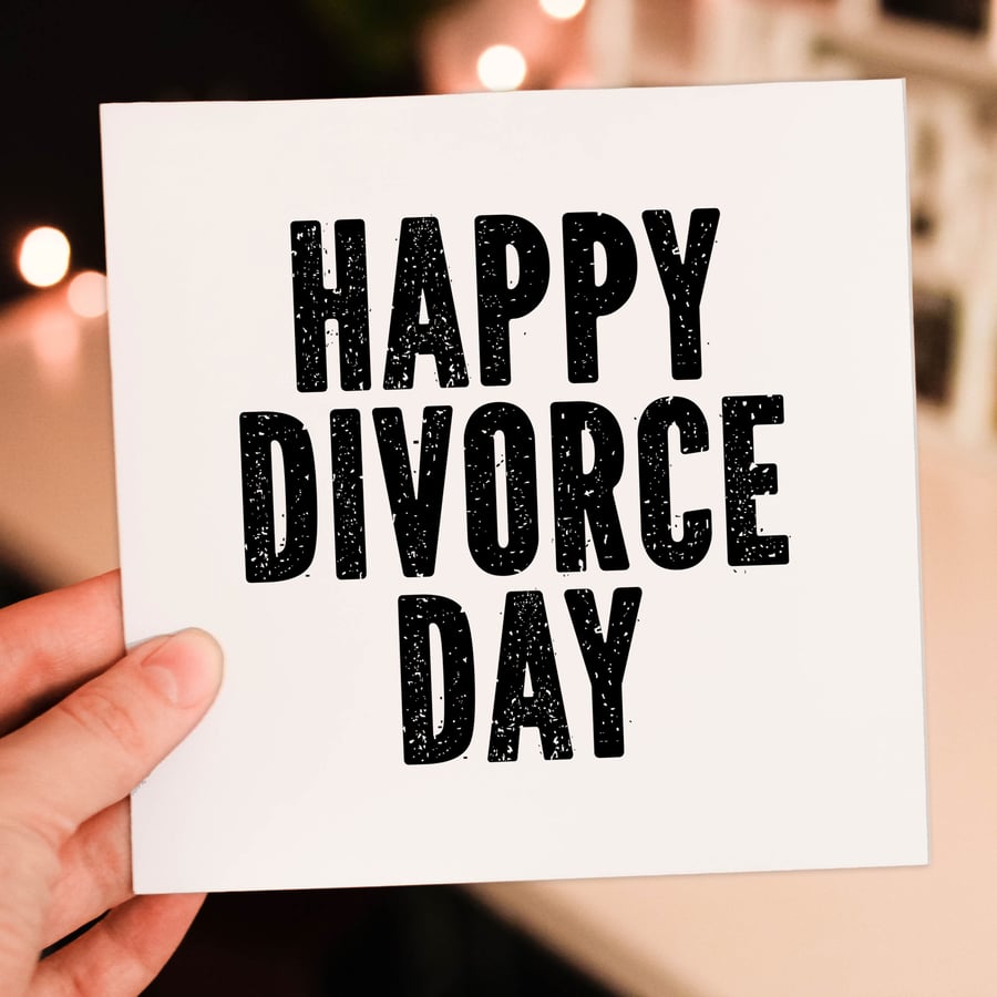 Divorce card: Happy Divorce Day