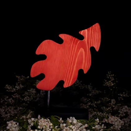 "Ignition" - abstract wooden sculpture 