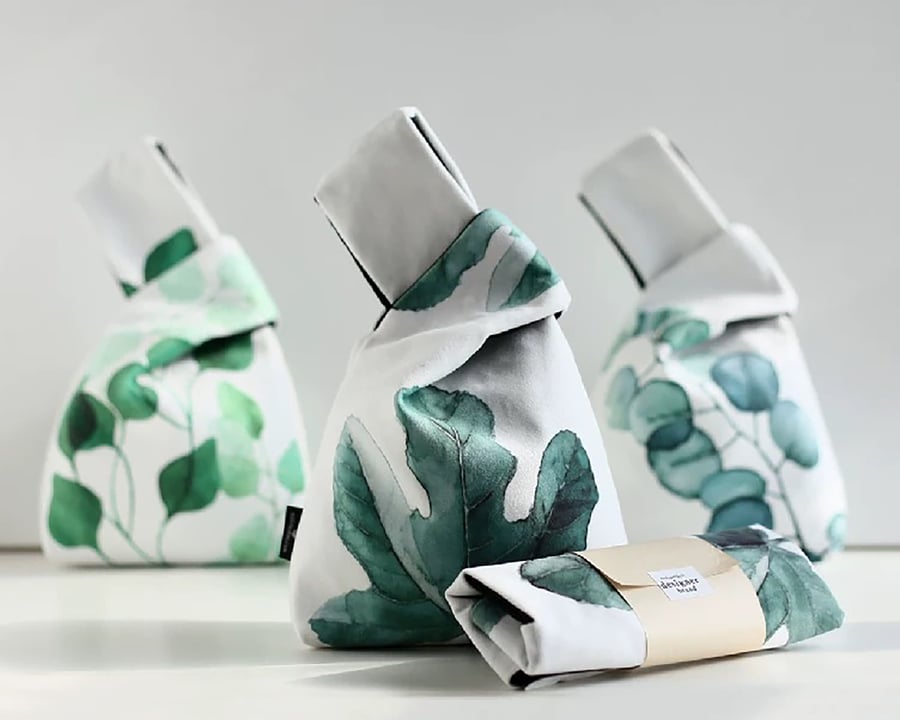 Japanese Knot Bag PDF Sewing Pattern & Tutorial - MARA: Reversible, Gusseted