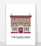 DUKES HEAD PUB, RICHMOND, A4 Print