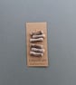 Set of six driftwood toggle buttons with single hole - Image 2