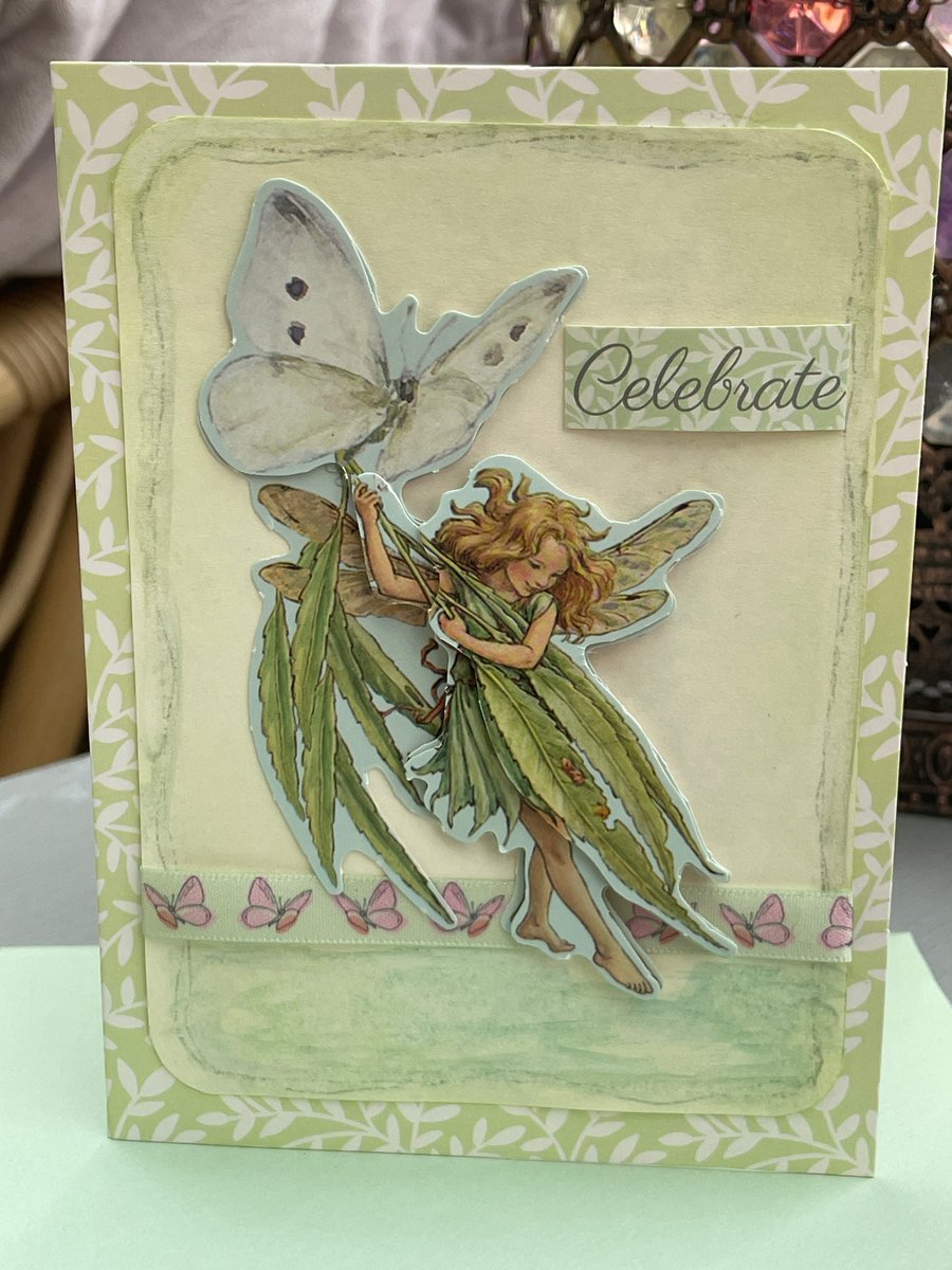Flower fairy The willow fairy celebrate card