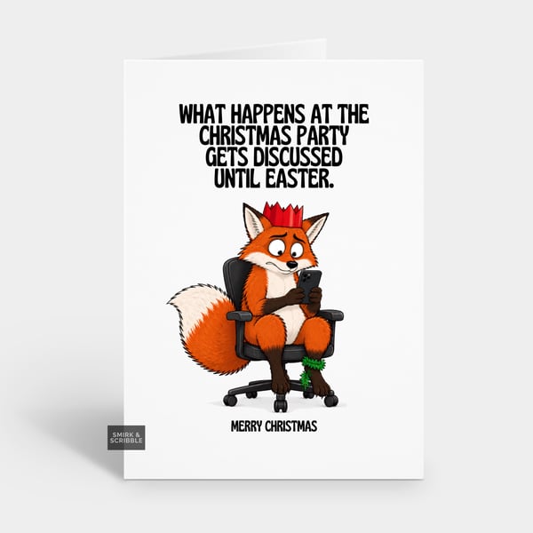 Funny Christmas Card For Him Or Her - The Party