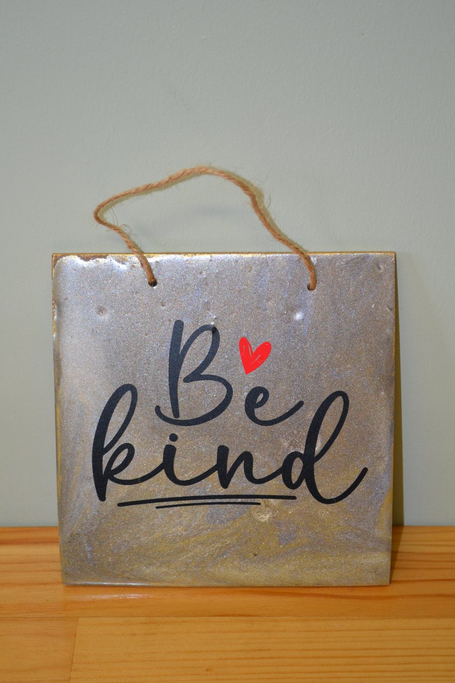 Be Kind Hanging Sign – Handmade Rustic Home Decor