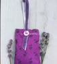 Hand Embroidered Chequered Lavender Bag - Image 4