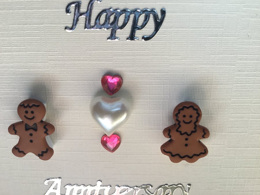 A cute Gingerbread button card