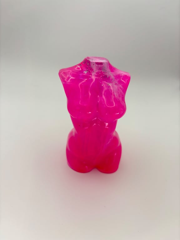 Epoxy resin womans torso decorative figure