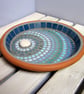 Moonlight Ripple Mosaic Garden Bird Bath - Image 3