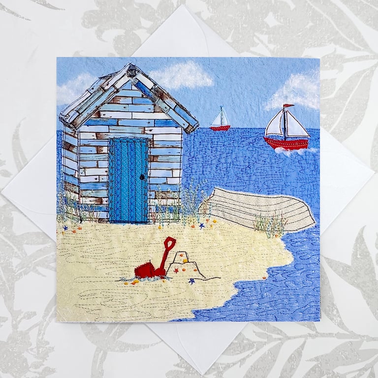Birthday card - beach hut