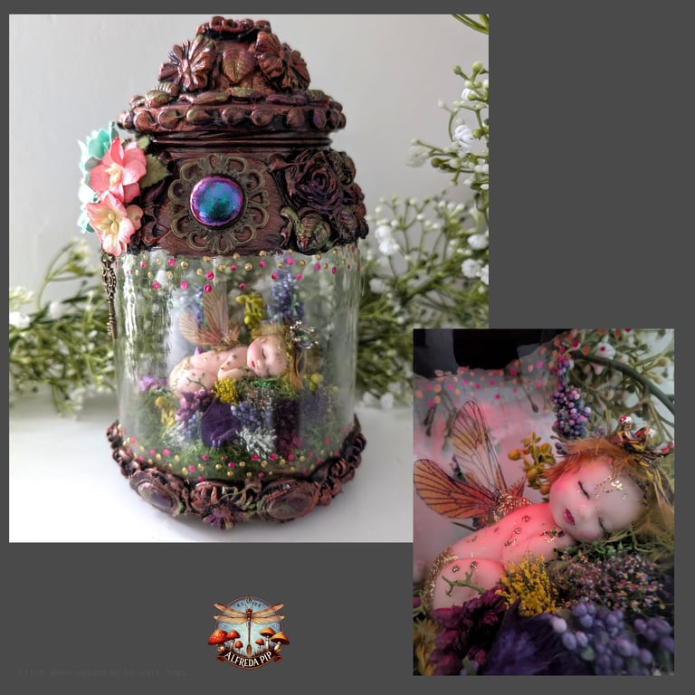 Magical Fairy Alice in a light up Land OOAK