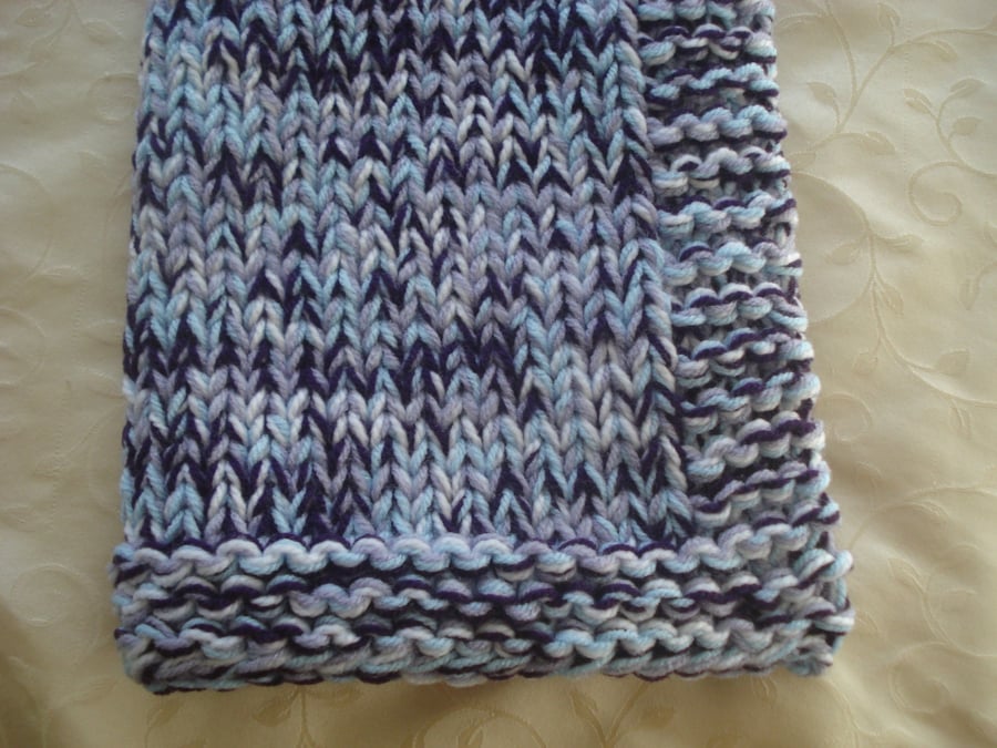 Car Seat Blanket For Baby in Shades of Blue