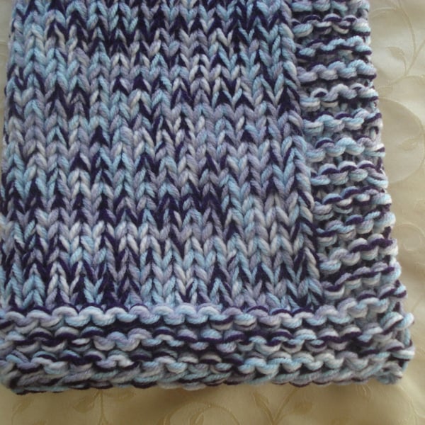 Car Seat Blanket For Baby in Shades of Blue