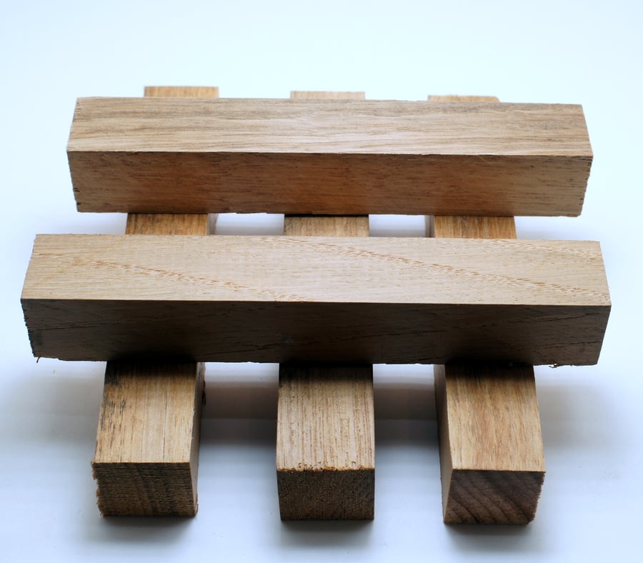 Five English Oak pen turning blanks