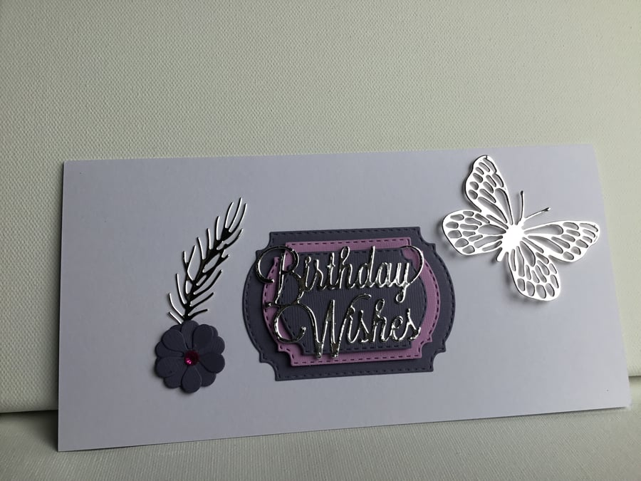 Beautiful handmade Birthday card. CC354