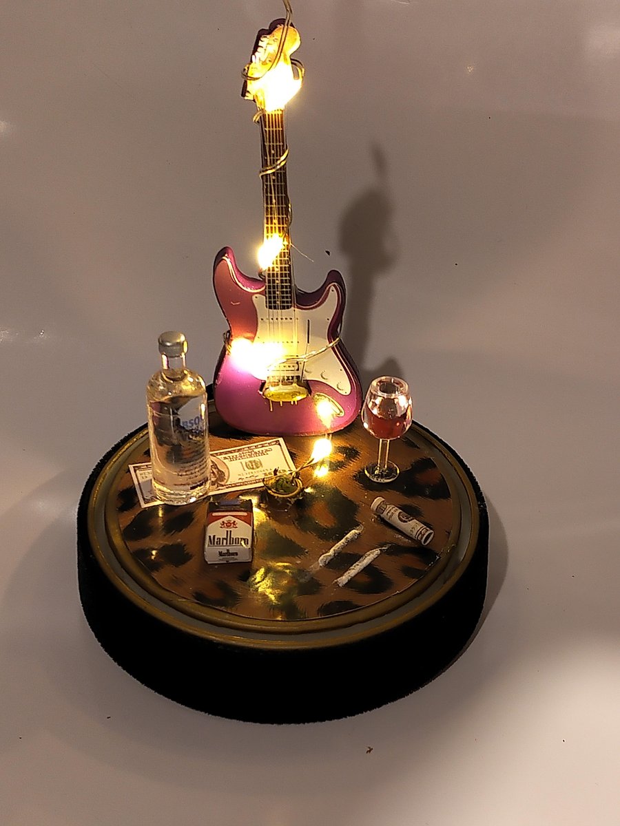 'The Glimmer Twins' Rock & Roll Themed Dome Miniature