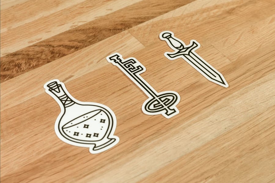 Item Sticker Set - accessories for D&D players