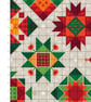 043E - Shaker Patchwork Large Christmas Quilt on Oatmeal - Cross Stitch Pattern - Image 4