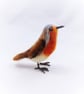Christmas Robin Ornament, Rustic Winter Ornament, Soft Robin Figurine, Fibre Art - Image 7