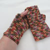   Sale Fingerless Crochet Mitts for Adults Autumn Colours