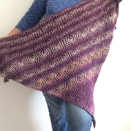 reversible shawl with sleeves