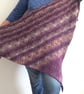 Hand knitted reversible shawl - Image 1