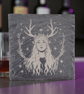Freya Viking Goddess Slate Coaster – Norse Mythology Engraved Drink Coaster