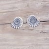Silver Ammonite studs