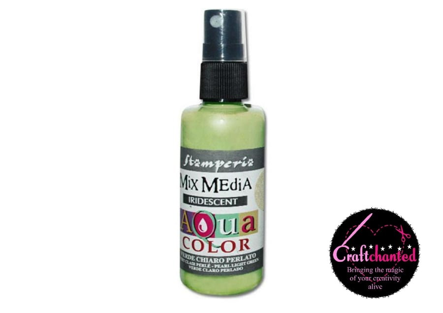 Aquacolor Spray - Iridescent Pearl Light Green - 60ml