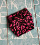 Bracelet wrist cover viscose jersey pink and black - Image 6