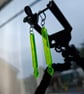 DropSaber Arrow Cyber Earrings Green Circuit Board Cyberpunk Rave Punk - Image 4