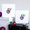 Set of 2 cute Penguin Christmas Cards by Lily Lily Handmade 