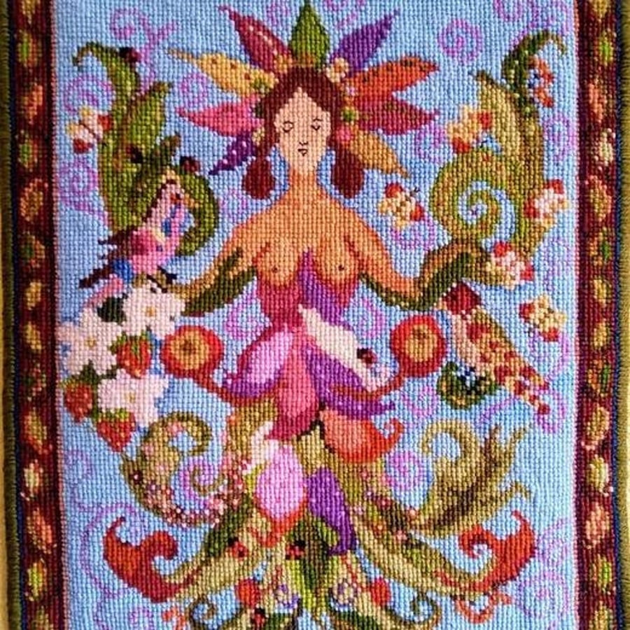 Summer Goddess Tapestry Kit,  Counted Cross-Stitch, Cushion,  Picture, Panel 