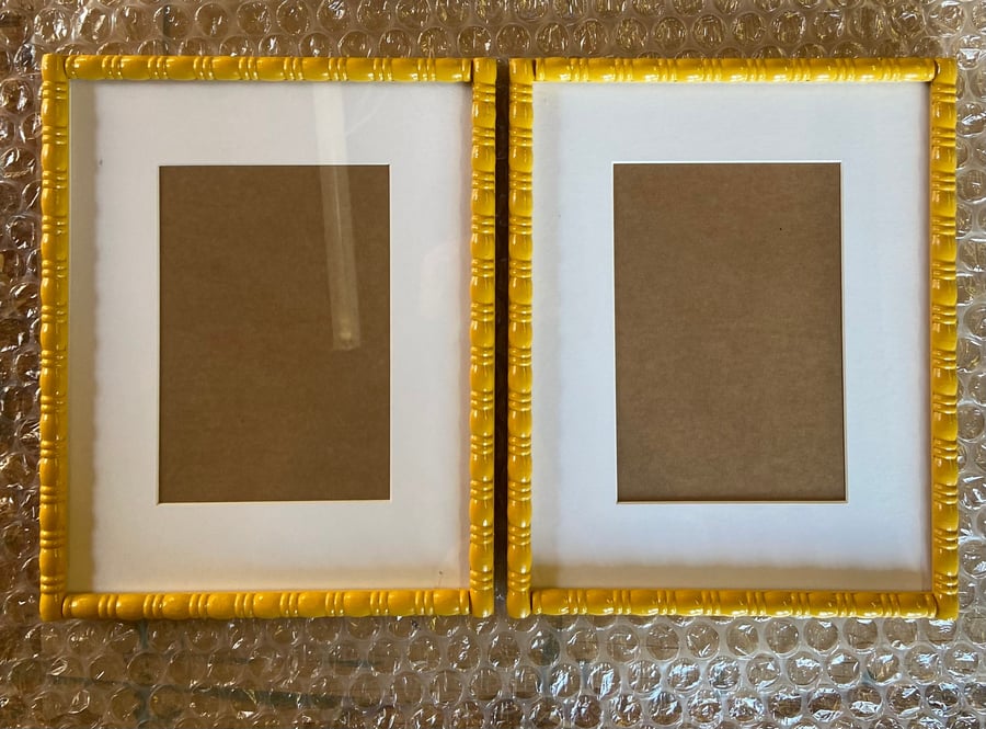 Bobbin & beads hand painted wood picture photo frames made to order all sizes 