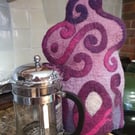 Cafetiere coffee pot cover - Gaudi-inspired - unique and unusual gift