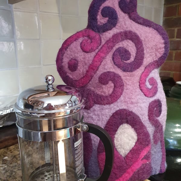 Cafetiere cover or cosy - Gaudi inspired