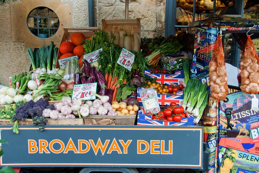 Broadway Deli Cotswolds Worcestershire England UK Photograph Print