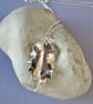 Fine silver holly leaf pendant - Image 2