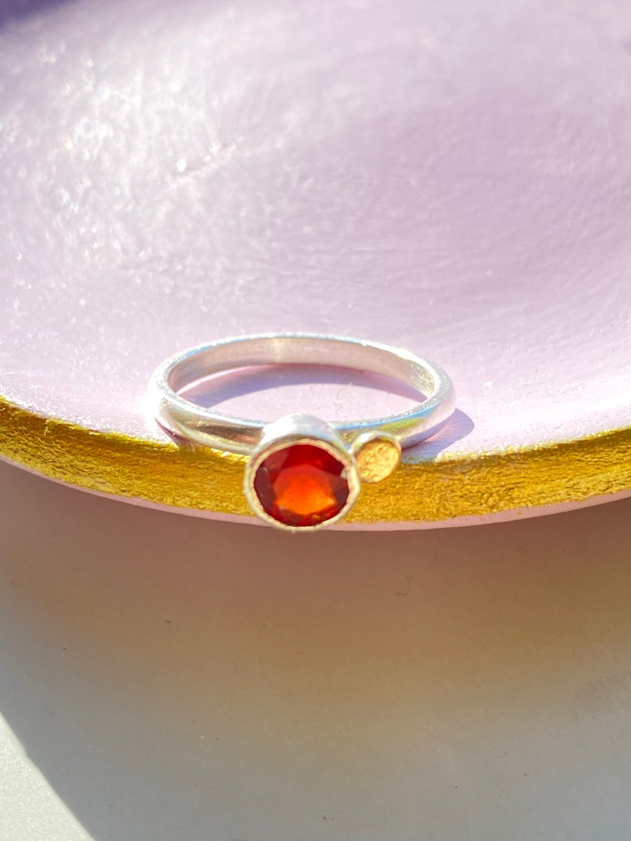 Gooseberry Grossular Garnet in Silver and Solid Gold