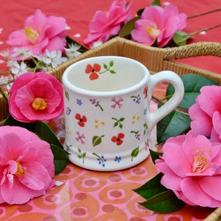 Wild Flowers Country Mug - Hand Painted