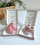 2026 Pregnancy Announcement Crochet Booties – Letterbox Gift Box
