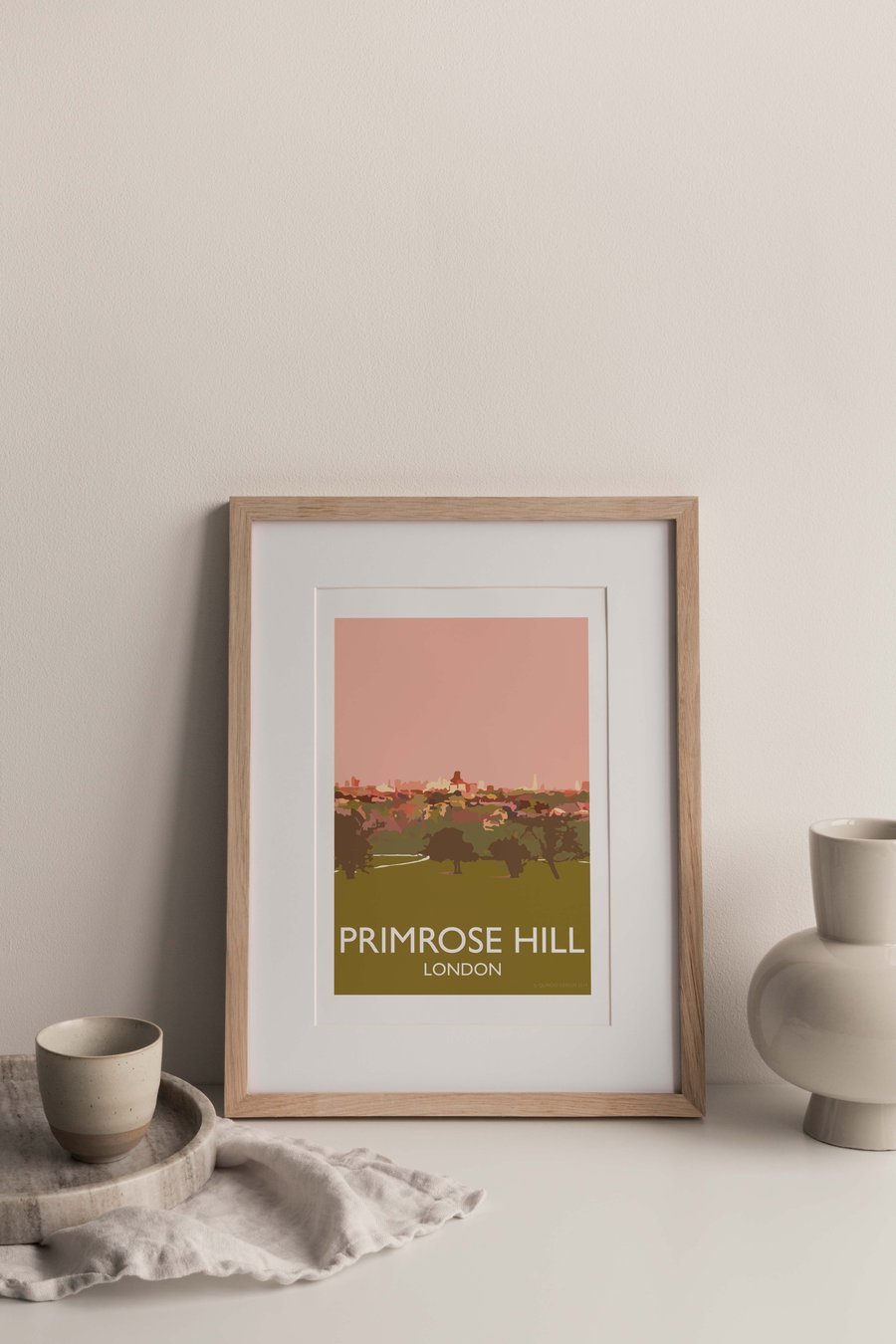 Primrose Hill, London Giclee Travel Print