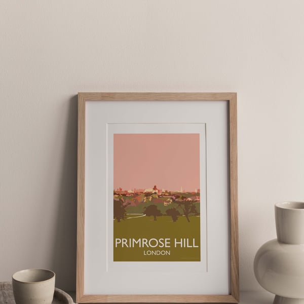 Primrose Hill, London Giclee Travel Print