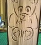 Heart Teddy CUT & FOLD Book Folding Pattern - EMAILED PDF PATTERN - Image 1