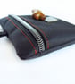 Black Waterproof Dog Treat Bag Pouch for Dog lovers with gunmetal hardware - Image 9