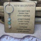 New Beginning Gemstone Keyring